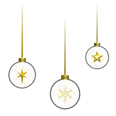 Christmas stars hanging in home  3D Illustration