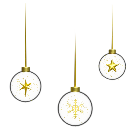 Christmas stars hanging in home  3D Illustration