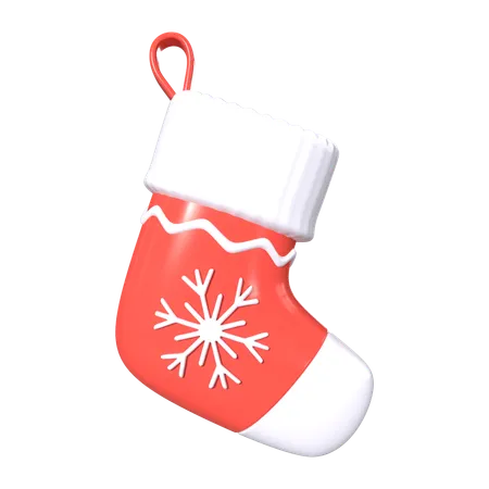 This Is Christmas Stocking 3 D Render Illustration Icon It Comes As A High Resolution PNG File Isolated On A Transparent Background The Available 3 D Model File Formats Include BLEND OBJ FBX And GLTF 3D Icon