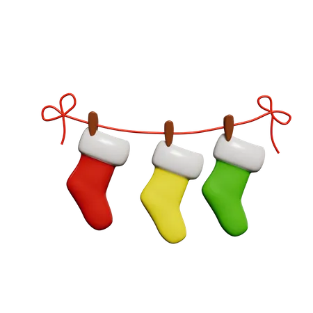 Christmas Stocking  3D Icon