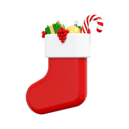 Christmas Stocking  3D Illustration