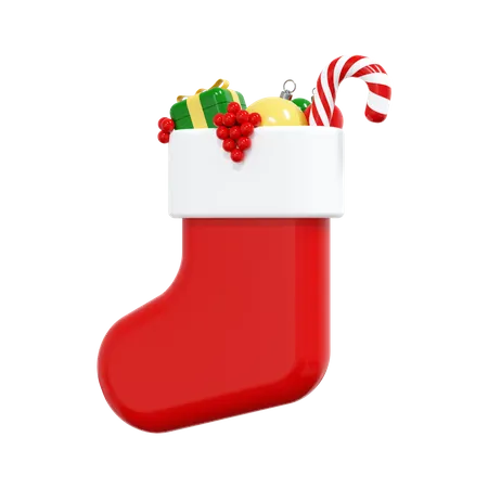 Christmas Stocking  3D Illustration