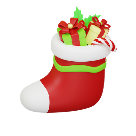 Christmas Stocking  3D Icon