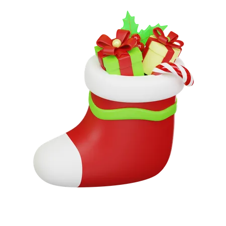 Christmas Stocking  3D Icon
