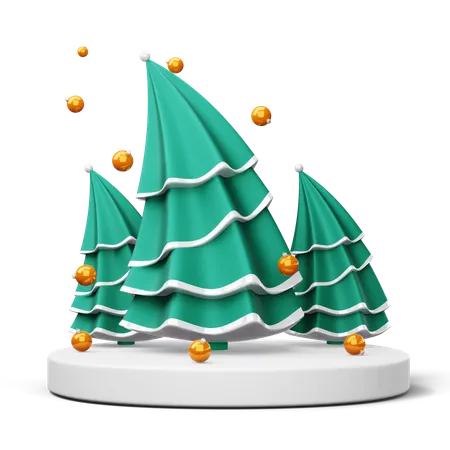 Christmas Tree Blender 3 D Merry Christmas 3 D Illustration 3D Icon