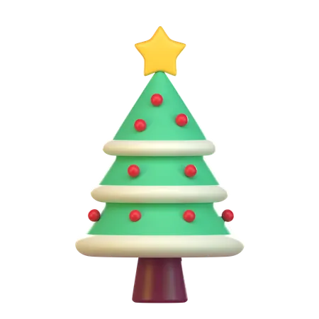 3 D Christmas Tree Icon 3D Icon