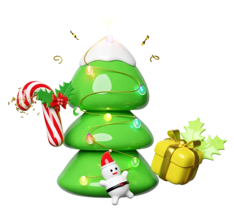 Christmas Tree  3D Illustration