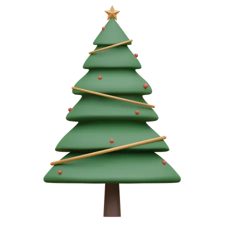 Christmas Tree 3 D Icon Illustration 3D Icon