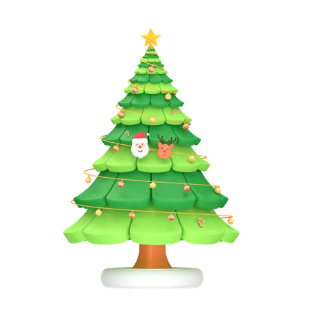 Christmas Tree 3 D Icon 3D Icon