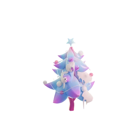 Christmas Tree 3 D Illustration 3D Icon