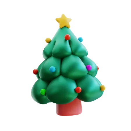 3 D Render Christmas Tree 3D Icon
