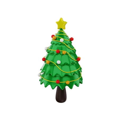 Christmas Tree  3D Illustration