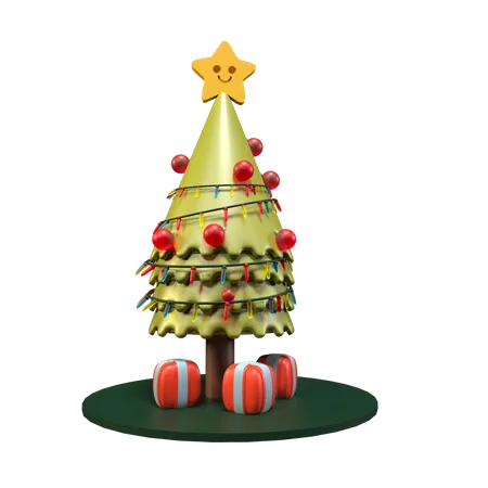 Christmas Tree  3D Illustration