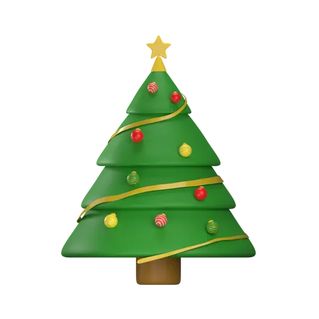 Christmas Tree  3D Illustration