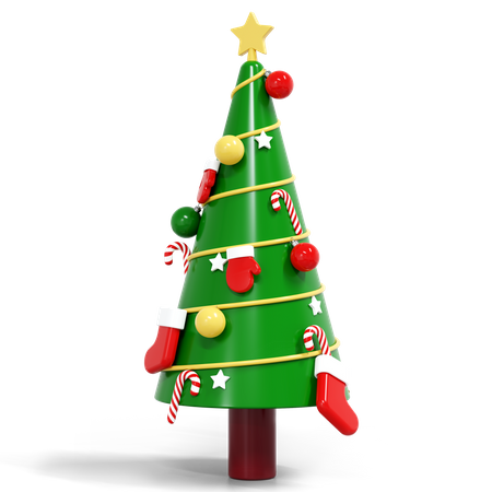 Christmas Tree  3D Illustration