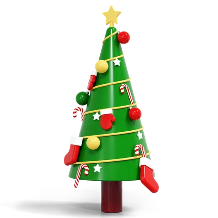 Christmas Tree  3D Illustration