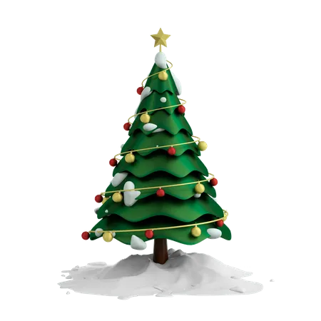 Christmas Tree  3D Illustration