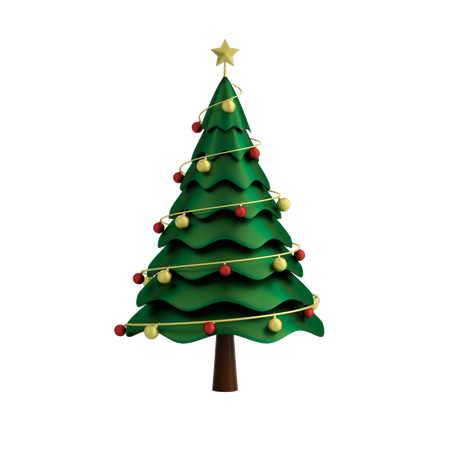 Christmas Tree  3D Illustration