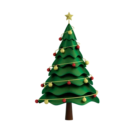 Christmas Tree  3D Illustration