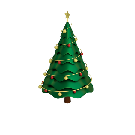 Christmas Tree  3D Illustration