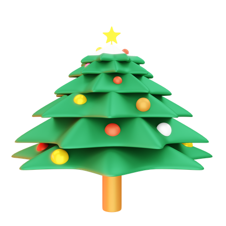 Christmas Tree  3D Illustration