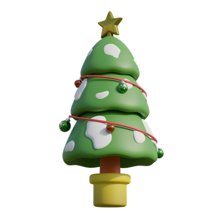 Christmas Tree  3D Illustration