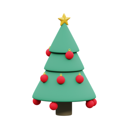 Christmas tree  3D Illustration