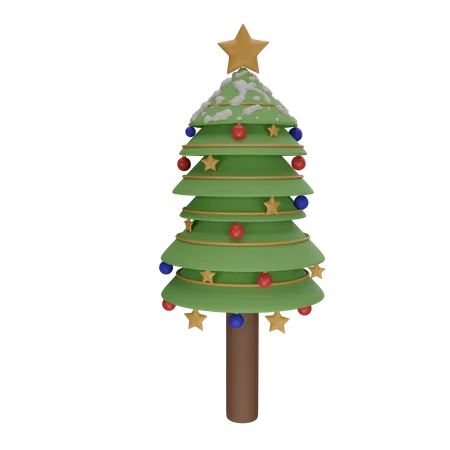 Christmas Tree  3D Illustration