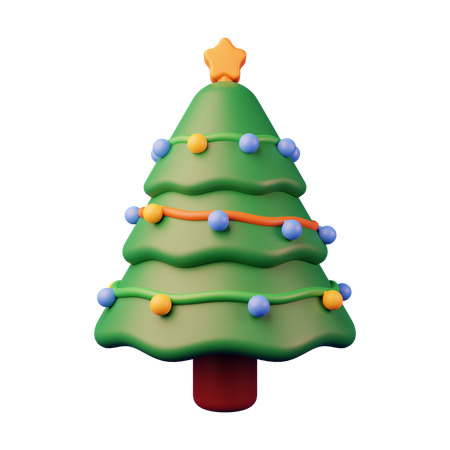 Christmas Tree  3D Illustration