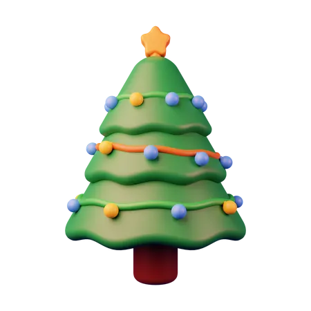 Christmas Tree  3D Illustration