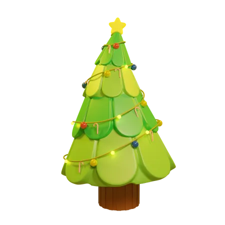 Christmas Tree  3D Illustration