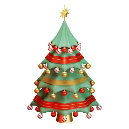 Christmas Tree 3D Illustration