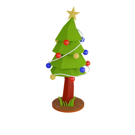 Christmas Tree  3D Illustration