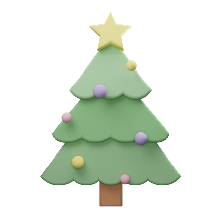 Christmas tree 3D Illustration