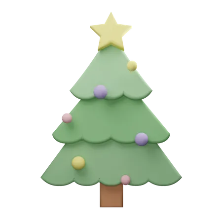 Christmas tree  3D Illustration