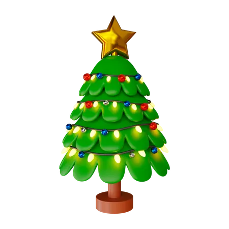 Christmas tree 3D Icon