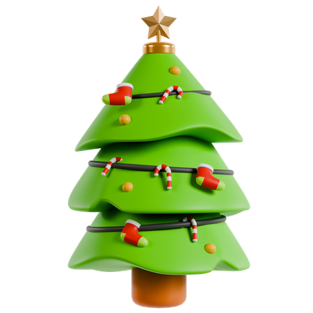 Christmas Tree Collection  3D Icon