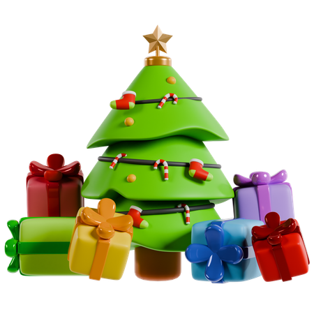 Christmas Tree Collection  3D Icon