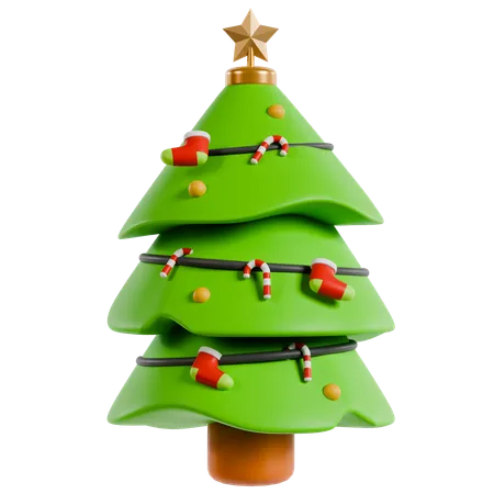 Christmas Tree Collection  3D Icon