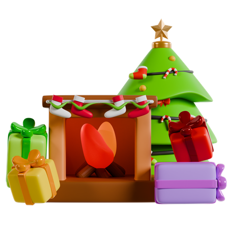 Christmas Tree Collection  3D Icon