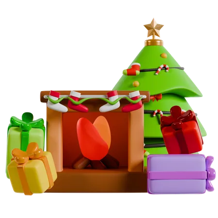 Christmas Tree Collection  3D Icon