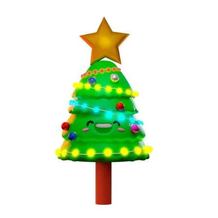 Christmas Tree Decoration  3D Illustration