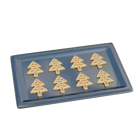 Christmas Tree Gingerbread  3D Illustration