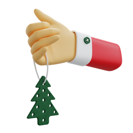 Christmas Tree Ornament  3D Illustration