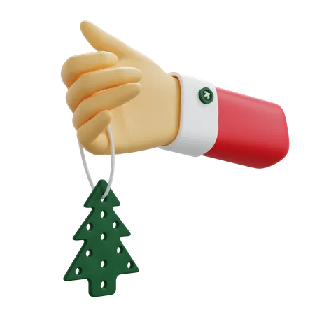 Christmas Tree Ornament 3D Illustration