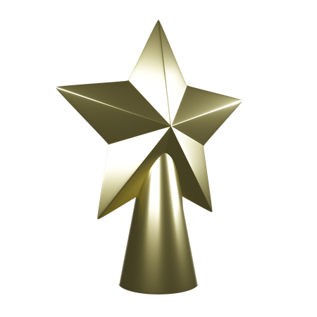 Christmas Tree Star  3D Icon