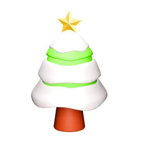 クリスマスツリー2  3D Icon