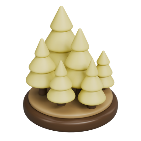 Christmas Trees  3D Icon