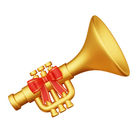 Christmas Trumpet  3D Icon