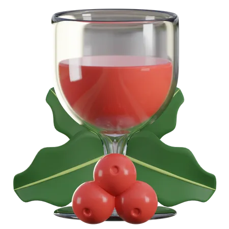 Christmas Wine  3D Icon